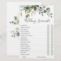 Elegante Eucalyptus Groene Bruiloftsspelletjes