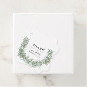 Elegante Eucalyptus Groene Huwelijk Bedankjes Labels (In situ)