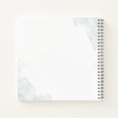 Elegante Eucalyptus Groene Huwelijksplanner Notitieboek (Achterkant)