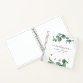 Elegante Eucalyptus Groene Huwelijksplanner Notitieboek (Binnen)