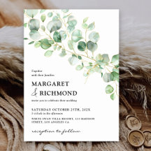 Elegante Eucalyptus Groene Moderne Rustieke Trouwd