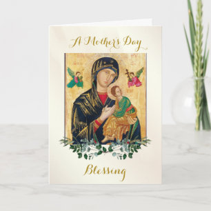 Elegante Eucalyptus Groene Orthodoxe Moederdag Kaart