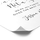 Elegante eucalyptus huwelijksceremonie stoelen poster (Hoek)