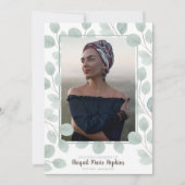 Elegante eucalyptus in liefdevolle herinnering beg bedankkaart (Voorkant)