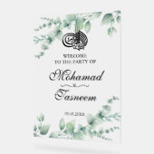 Elegante Eucalyptus Islamitische Arabische Partij Acryl Bord (Hoek)