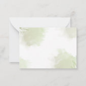 Elegante Eucalyptus laat bruiloft uitnodiging (Achterkant)