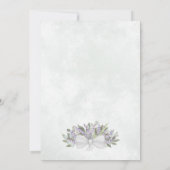 Elegante Eucalyptus & Lavendel Katholieke bruiloft Kaart (Achterkant)