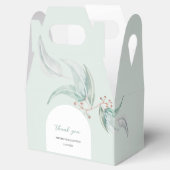 Elegante eucalyptus met bloemen Waterverf kunst Bedankdoosjes (Geopend)