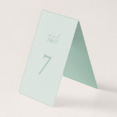 Elegante Eucalyptus Mint Boho Chic Kaart (Achterkant)