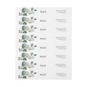 Elegante Eucalyptus Monogram Terugadres (Vel)