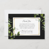 Elegante Eucalyptus Orthodox Christelijke Begrafen Bedankkaart (Voorkant)