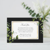 Elegante Eucalyptus Orthodox Christelijke Begrafen Bedankkaart (Staand voorkant)