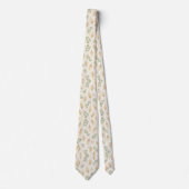 Elegante Eucalyptus & Pampagras Neutraal Boho Stropdas (Voorkant)