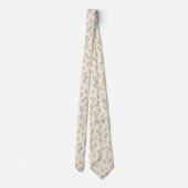 Elegante Eucalyptus & Pampas Gras Neutrale Boho Stropdas (Achterkant)