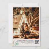 Elegante Eucalyptus Pampas Gras Protea Foto Kaart (Achterkant)