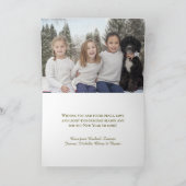 Elegante Eucalyptus & Pine Vrolijk Kerstfeest Feestdagen Kaart (Binnen)