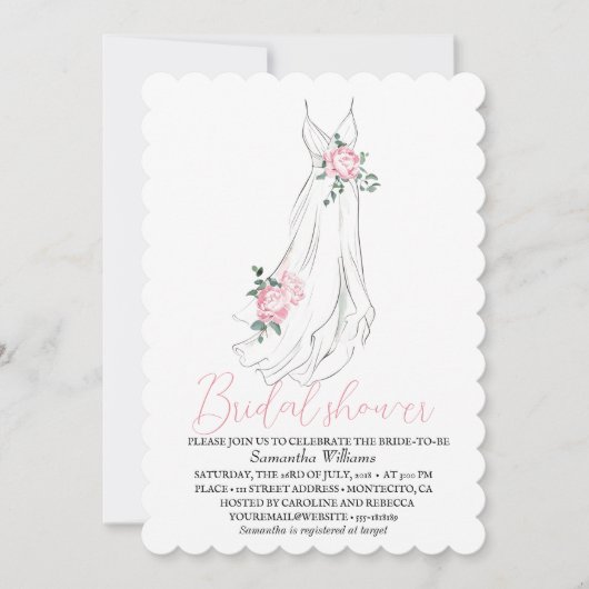 Elegante Eucalyptus Pioenen Floral Vrijgezellenfee Kaart (Voorkant)