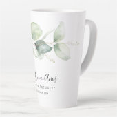 Elegante Eucalyptus Quinceanera 15e verjaardagsfee Latte Mok (Rechterhoek)