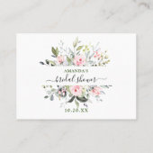 Elegante Eucalyptus Raad Hoeveel Spelkaart Visitekaartje (Achterkant)