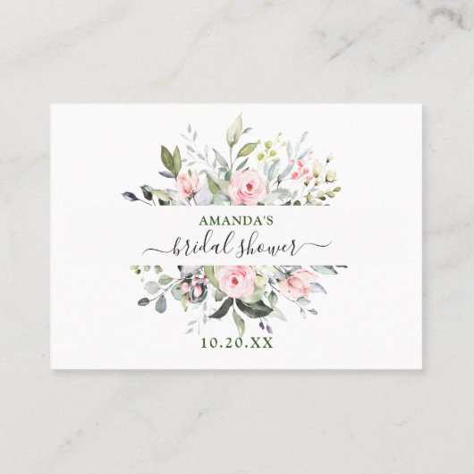 Elegante Eucalyptus Raad Hoeveel Spelkaart Visitekaartje (Achterkant)