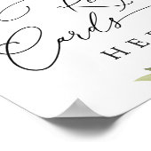 Elegante Eucalyptus Recept Kaarten Bruidsmeisje Sh Poster (Hoek)