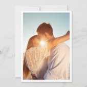 Elegante Eucalyptus Roze Bruiloft Kaart (Achterkant)