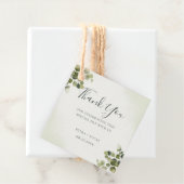 Elegante Eucalyptus rustieke bladeren budget dank  Bedankjes Labels (In situ)