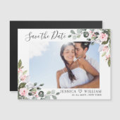 Elegante Eucalyptus Save the Date Magnetische Kaar (Voorkant / Achterkant)