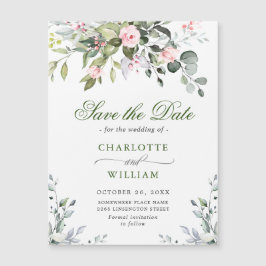 Elegante Eucalyptus Save the Date Magnetische Kaar