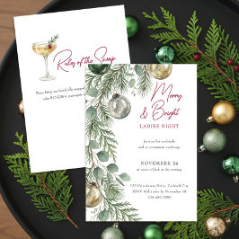 Elegante Eucalyptus Slinger Ornamentenruil Kaart