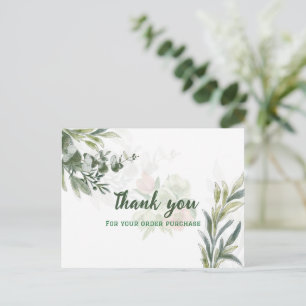 Elegante Eucalyptus Tak - Bestelbevestiging Briefkaart