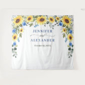 Elegante Eucalyptus Trouwfotobooth Achtergrond Wandkleed (Voorkant (horizontaal))