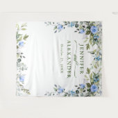 Elegante Eucalyptus Trouwfotocabine Achtergrond Wandkleed (Voorkant (horizontaal))