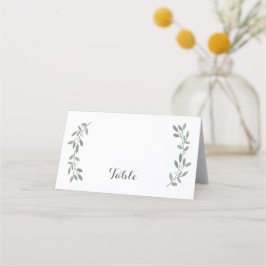 Elegante Eucalyptus Trouwsuite Tafel Plaatskaart Plaatskaartje