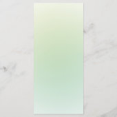 Elegante eucalyptus verlaat modern huwelijksmenu menu (Achterkant)