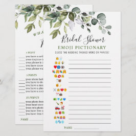 Elegante Eucalyptus Watercolor Bruidsfeest Spel