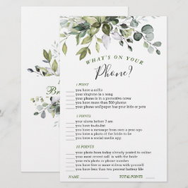 Elegante Eucalyptus Watercolor Bruiloftsspel