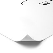 Elegante Eucalyptus Watercolor Huwelijks Welkomst Poster (Hoek)