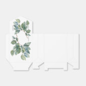 Elegante eucalyptus waterverf groen botanisch bedankdoosjes (Uitgevouwen)