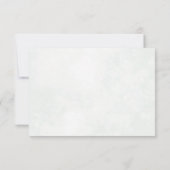 Elegante Eucalyptus Waterverf Sage Groene Bruiloft RSVP Kaartje (Achterkant)