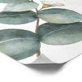 Elegante Eucalyptus Welkom Trouwbord Poster (Hoek)