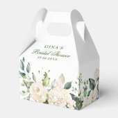 Elegante eucalyptus witte blush hortensia bedankdoosjes (Achterkant)