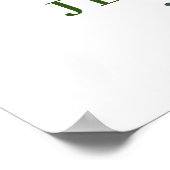 Elegante Eucalyptus Witte Rozen Bruidsmeisjesfeest Poster (Hoek)