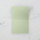 Elegante Eucalyptusblad Groene Trouw Dankjewel Bedankkaart (Binnen)