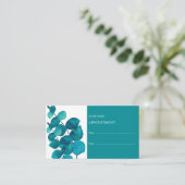 Elegante Eucalyptusbladeren Afspraakkaart Visitekaartje (Staand voorkant)