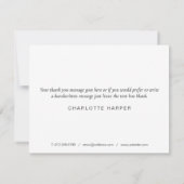 Elegante Eucalyptusbladeren Bedanktkaart voor Zake Bedankkaart (Achterkant)