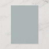 Elegante Eucalyptusbladeren Bruiloft Informatiekaartje (Achterkant)
