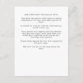 Elegante Eucalyptusbladeren Bruiloft Informatiekaartje (Achterkant)