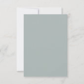 Elegante Eucalyptusbladeren Bruiloft RSVP Kaartje (Achterkant)