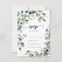 Elegante Eucalyptusbladeren Bruiloft